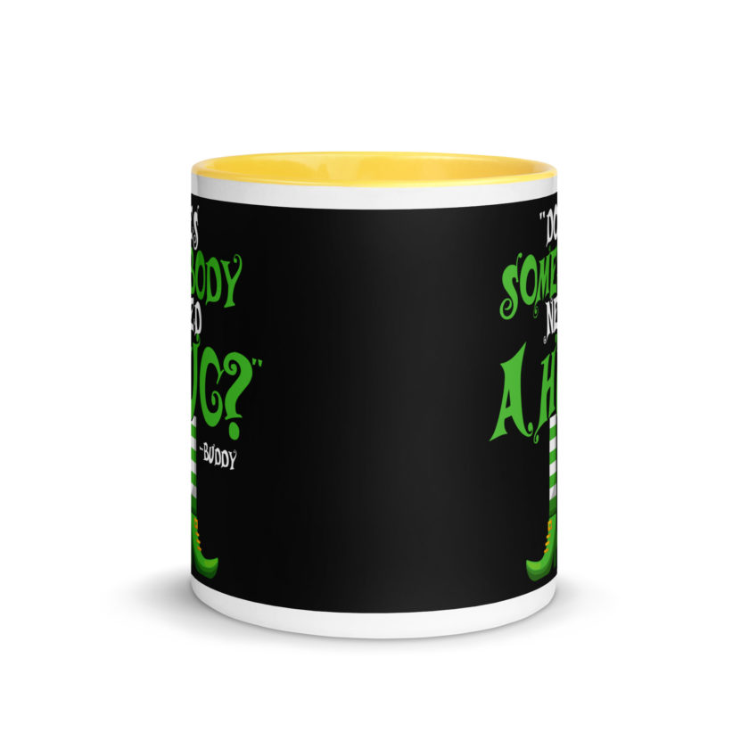 Does somebody need a hug? Buddy the Elf, Elf Mug with Color Inside - Image 17