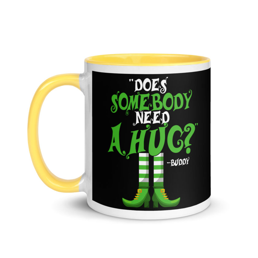 Does somebody need a hug? Buddy the Elf, Elf Mug with Color Inside - Image 18