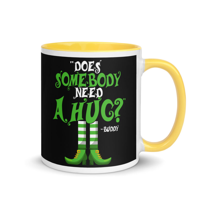 Does somebody need a hug? Buddy the Elf, Elf Mug with Color Inside - Image 16