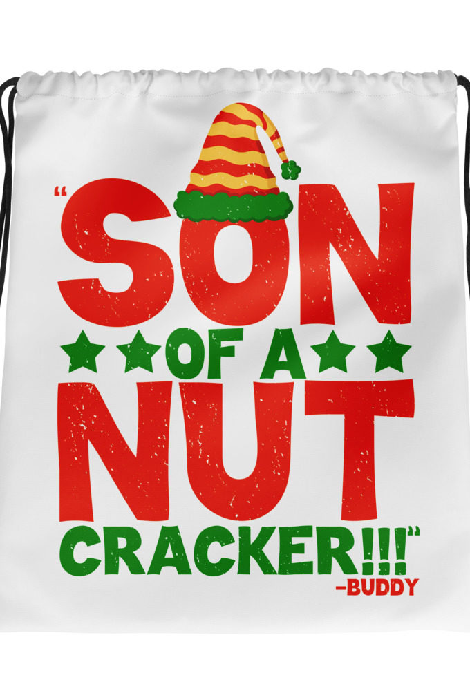 Son of a nutcracker! -Buddy the Elf, Elf Drawstring bag
