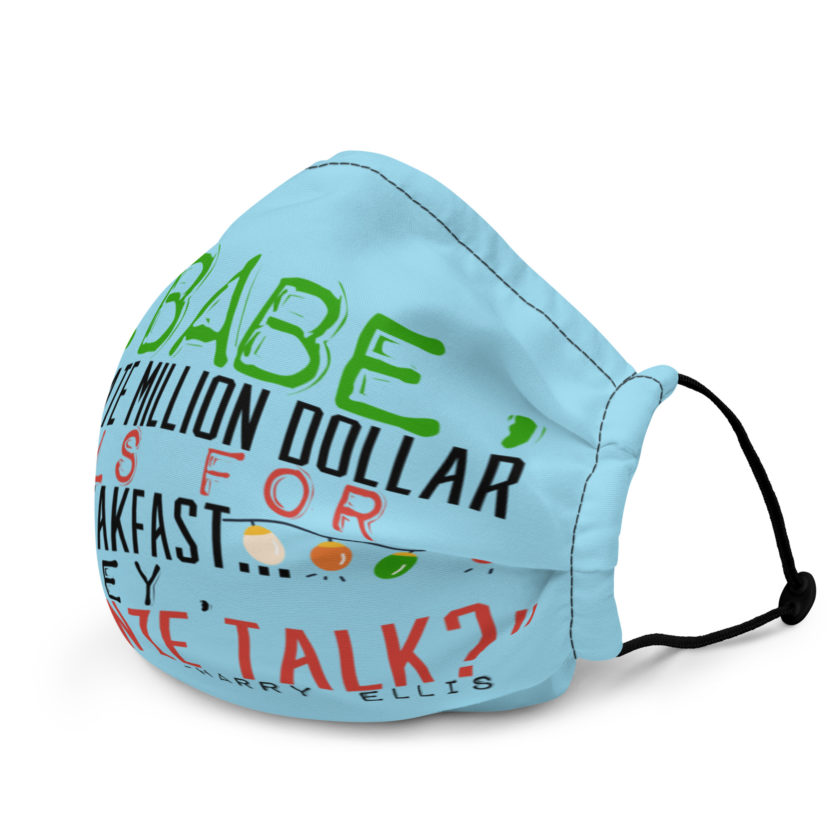 Hey babe, I negotiate million dollar deals for breakfast. I think I can handle this Eurotrash. Hey, sprechen ze talk, huh?	-Harry Ellis, Die HardPremium face mask - Image 3