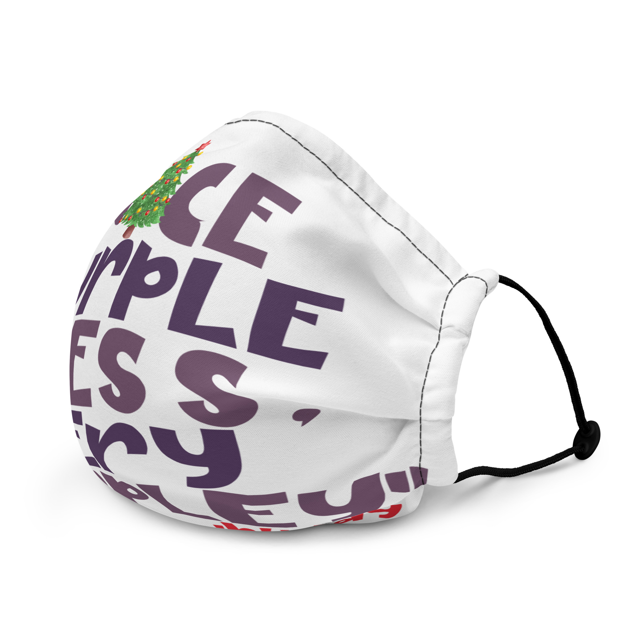 Nice purple dress. Very purpley -Buddy the Elf, Elf Premium face mask - Image 3