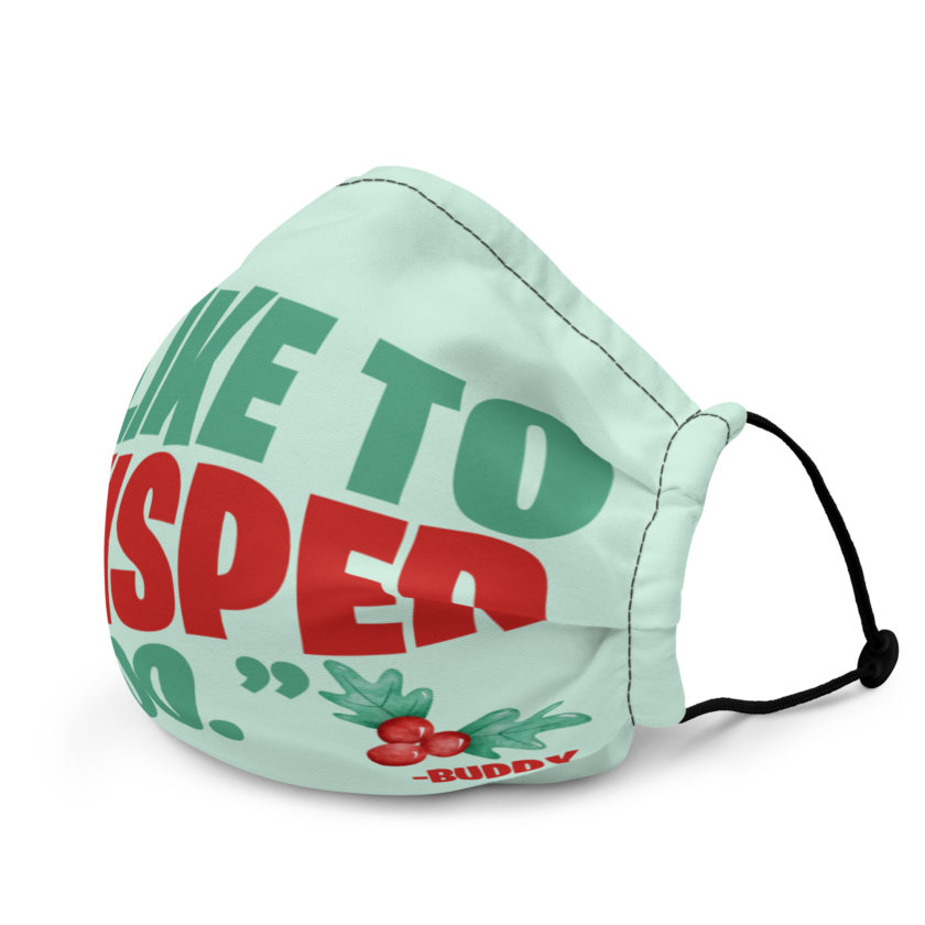 I like to whisper, too -Buddy the Elf, Elf Premium face mask - Image 3