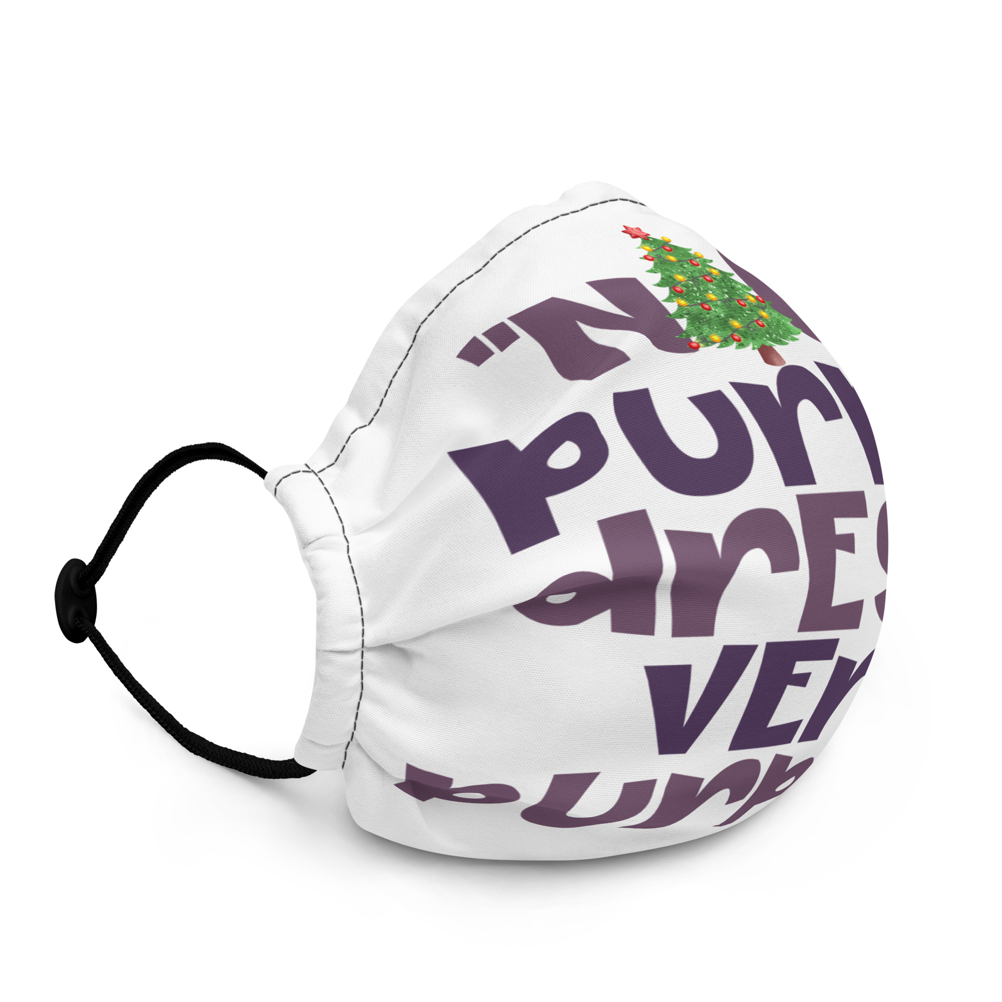 Nice purple dress. Very purpley -Buddy the Elf, Elf Premium face mask - Image 2