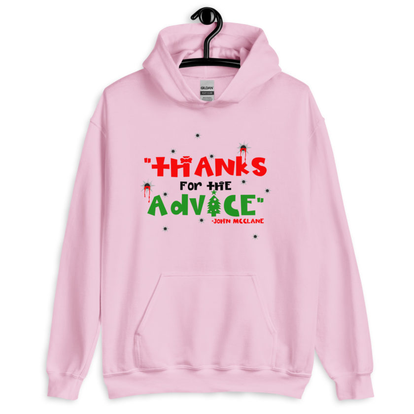 "Thanks For The Advice." -John Mcclane, Die Hard Unisex Hoodie - Image 6