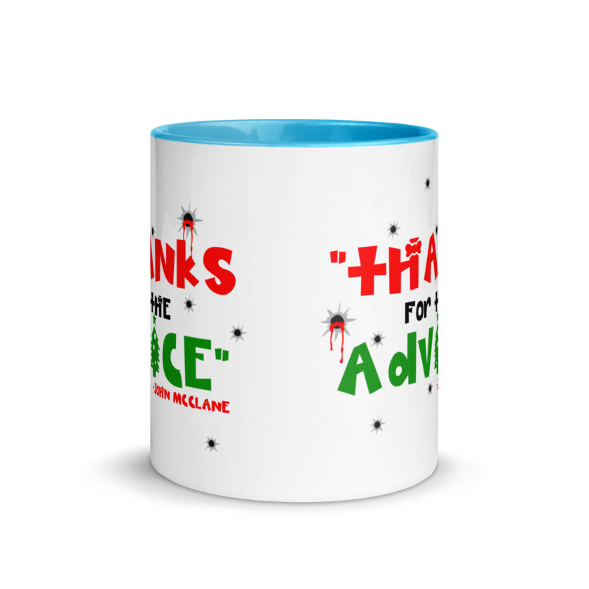 "Thanks For The Advice." -John Mcclane, Die Hard Mug with Color Inside - Image 11
