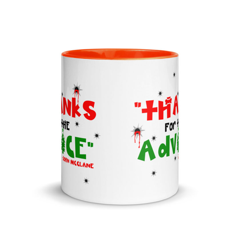 "Thanks For The Advice." -John Mcclane, Die Hard Mug with Color Inside - Image 8