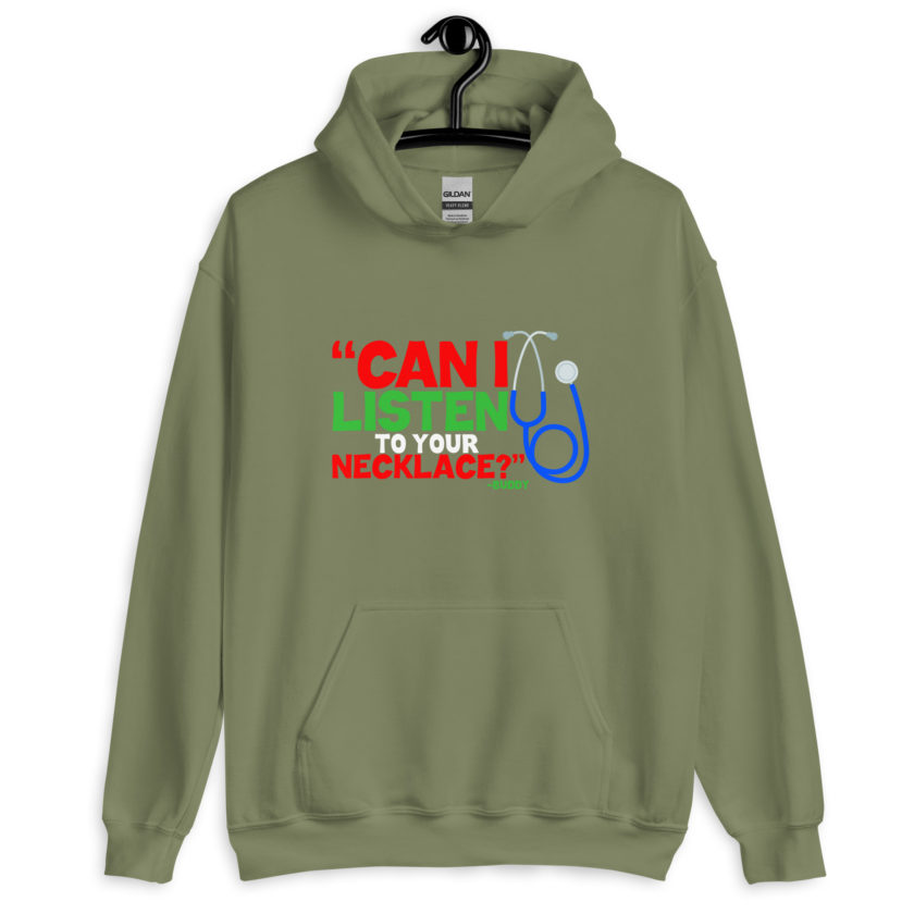 Can I listen to your necklace? Buddy the Elf, Elf Unisex Hoodie - Image 7