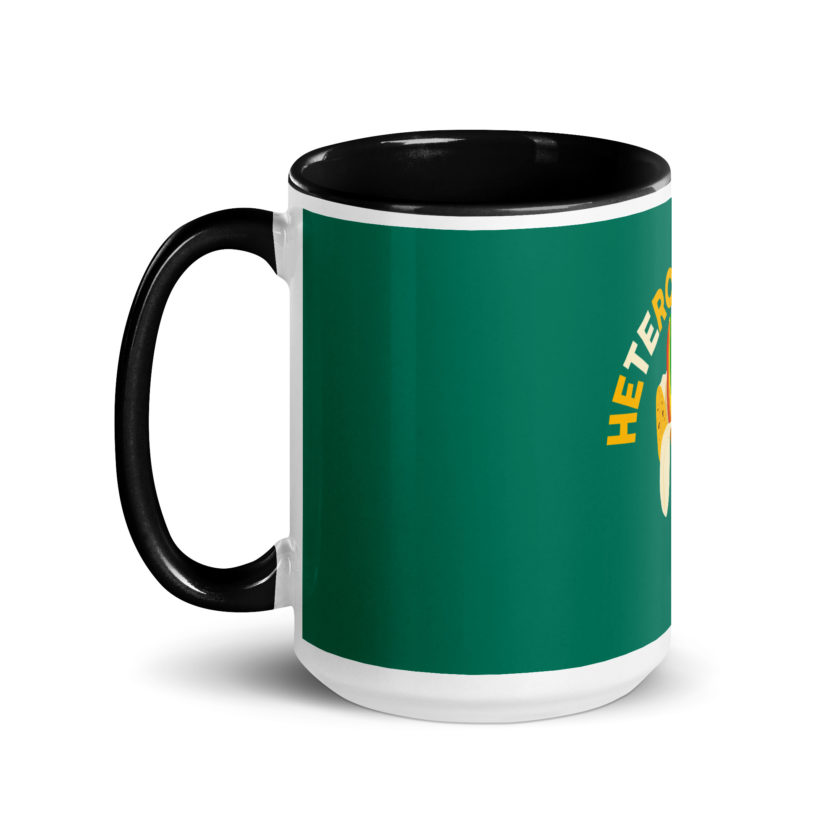 Heteroflexible - LGBT Lesbian Gay bisexual Trans Straight Mug with Color Inside - Image 7