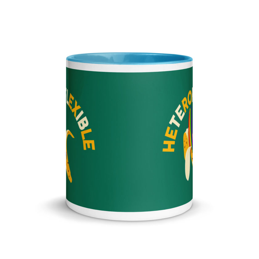 Heteroflexible - LGBT Lesbian Gay bisexual Trans Straight Mug with Color Inside - Image 26