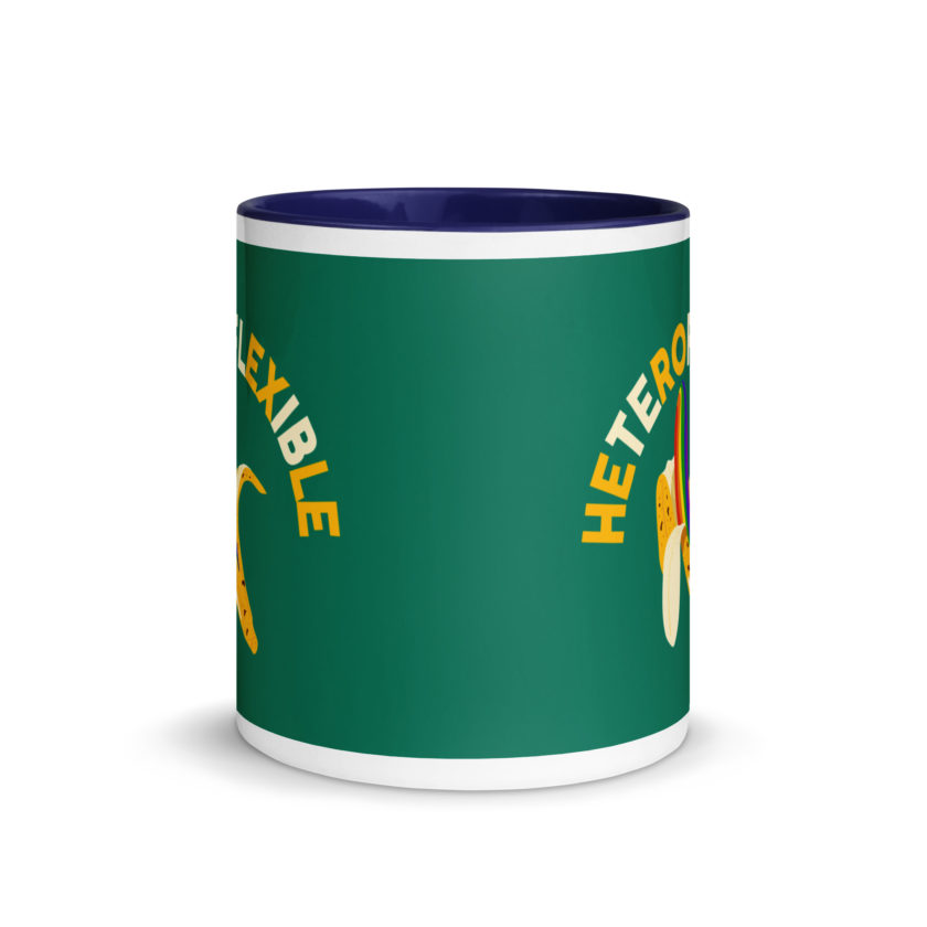 Heteroflexible - LGBT Lesbian Gay bisexual Trans Straight Mug with Color Inside - Image 9