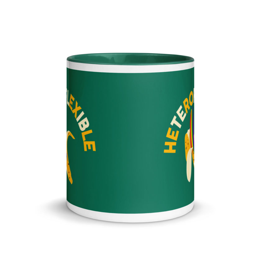 Heteroflexible - LGBT Lesbian Gay bisexual Trans Straight Mug with Color Inside - Image 18