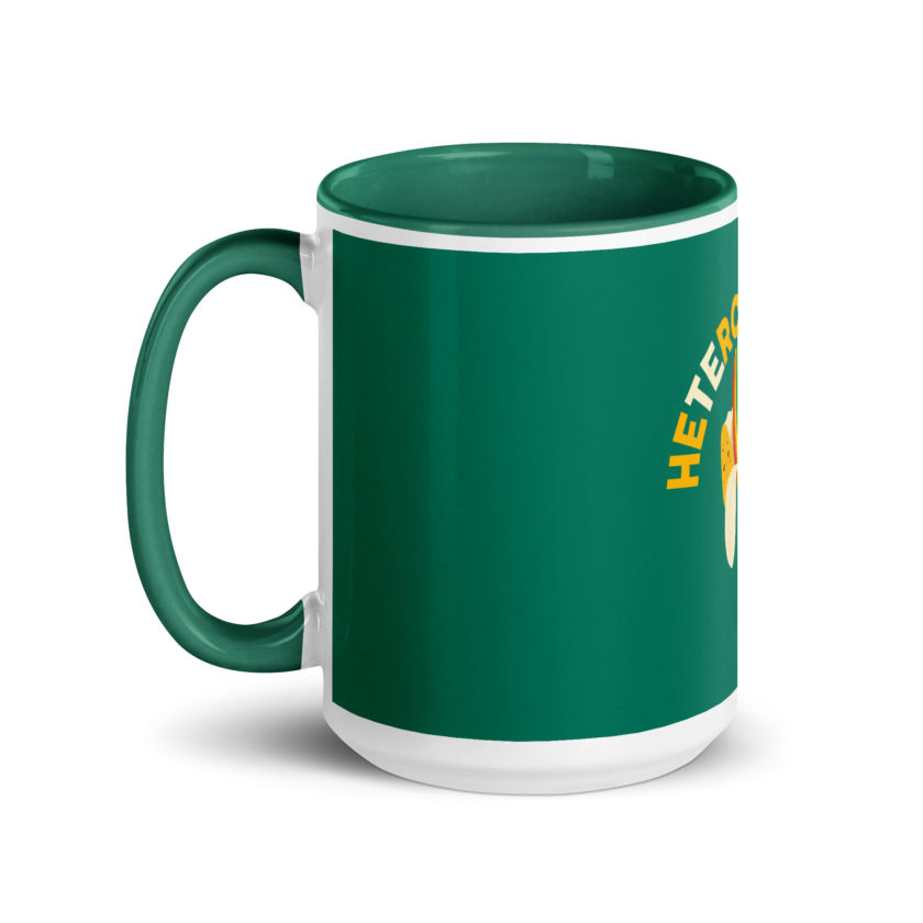 Heteroflexible - LGBT Lesbian Gay bisexual Trans Straight Mug with Color Inside - Image 21