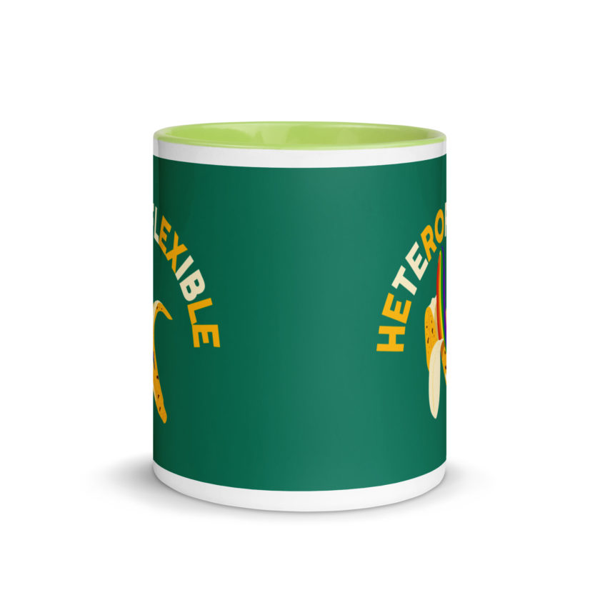 Heteroflexible - LGBT Lesbian Gay bisexual Trans Straight Mug with Color Inside - Image 38