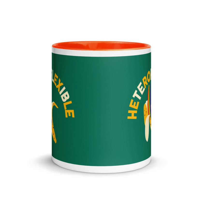 Heteroflexible - LGBT Lesbian Gay bisexual Trans Straight Mug with Color Inside - Image 23