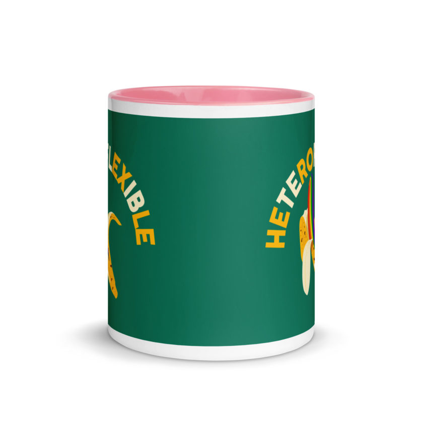 Heteroflexible - LGBT Lesbian Gay bisexual Trans Straight Mug with Color Inside - Image 32