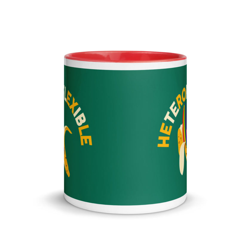 Heteroflexible - LGBT Lesbian Gay bisexual Trans Straight Mug with Color Inside - Image 12