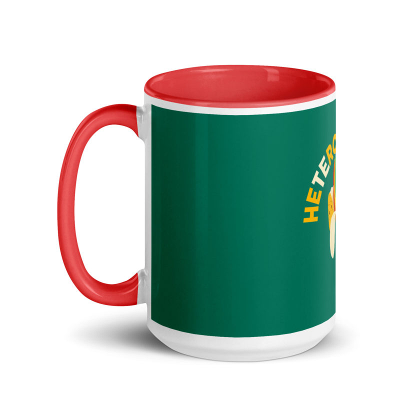 Heteroflexible - LGBT Lesbian Gay bisexual Trans Straight Mug with Color Inside - Image 16