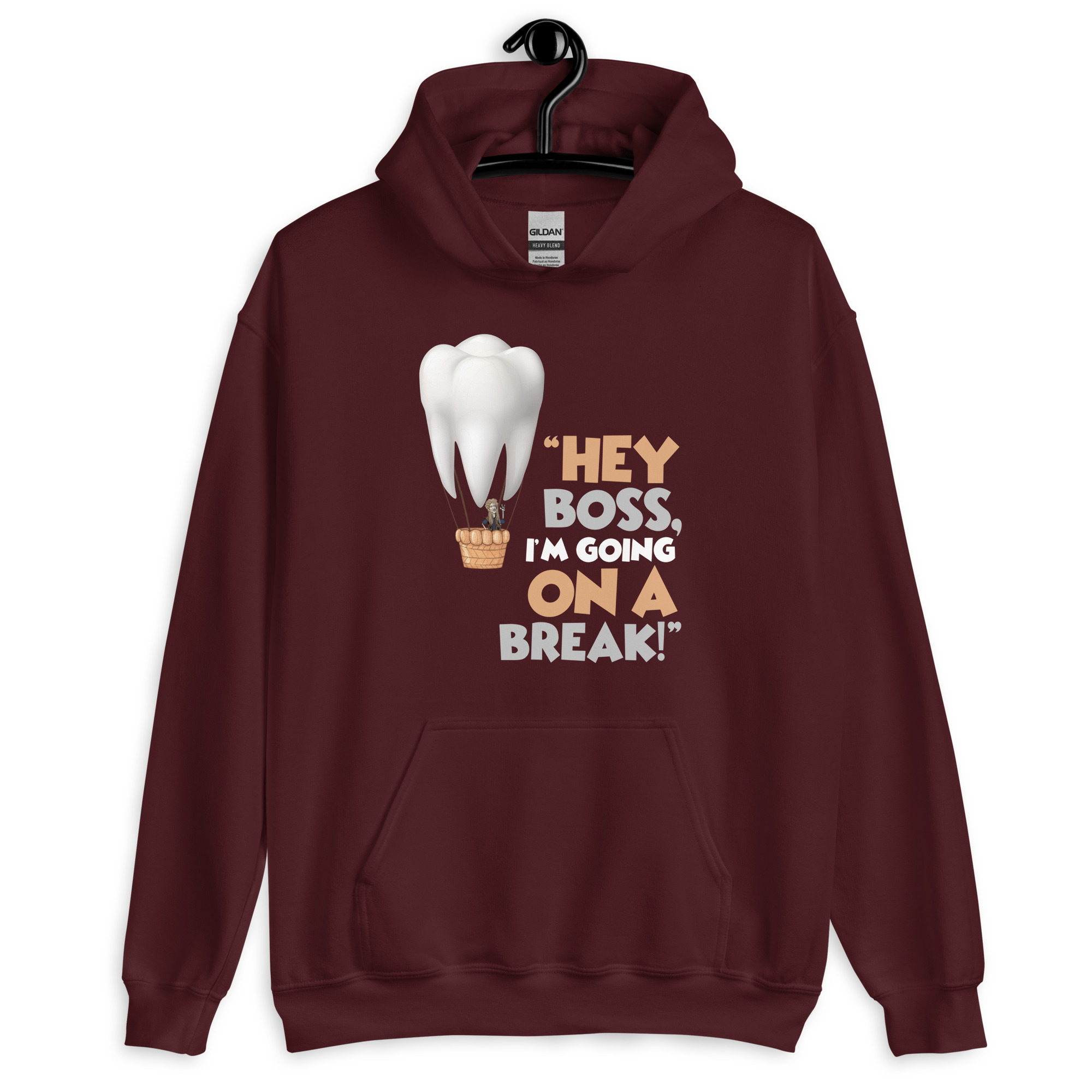 Hey boss, I'm going on a break! Joe Dirt Unisex Hoodie - Image 3