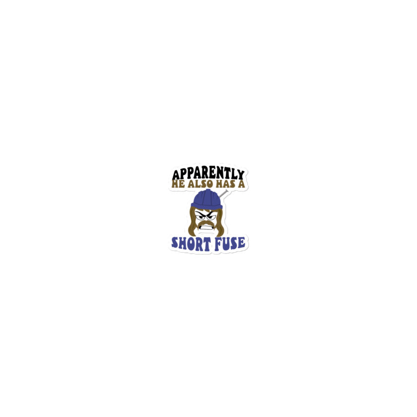 Apparently he also has a short fuse. -Happy, Happy Gilmore Bubble-free stickers - Image 4