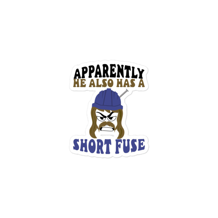 Apparently he also has a short fuse. -Happy, Happy Gilmore Bubble-free stickers - Image 2