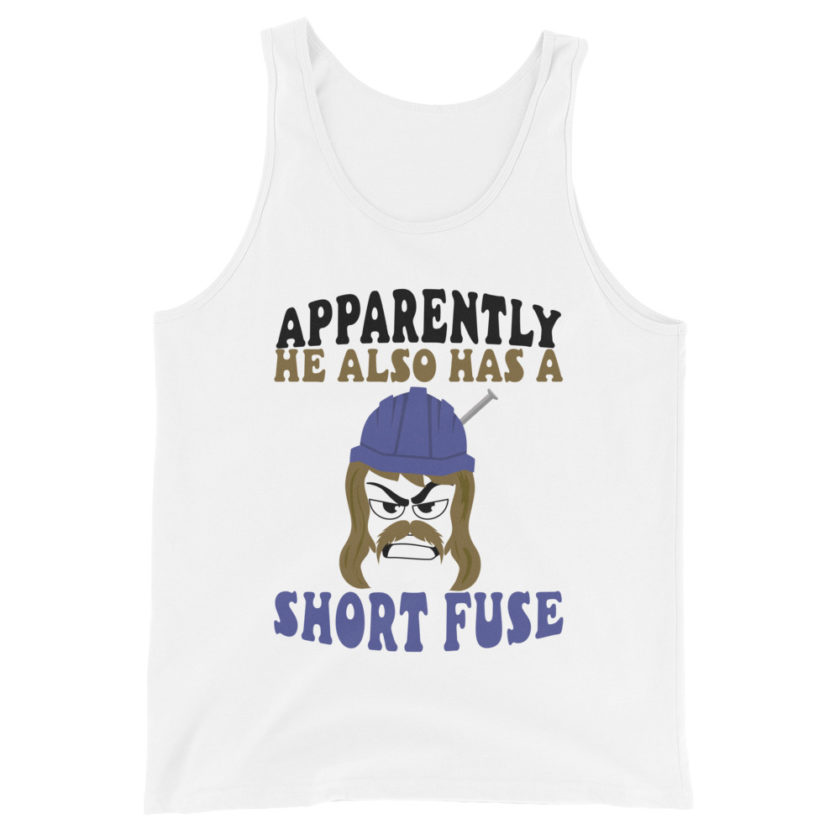 Apparently he also has a short fuse. -Happy, Happy Gilmore Men's Tank Top - Image 3