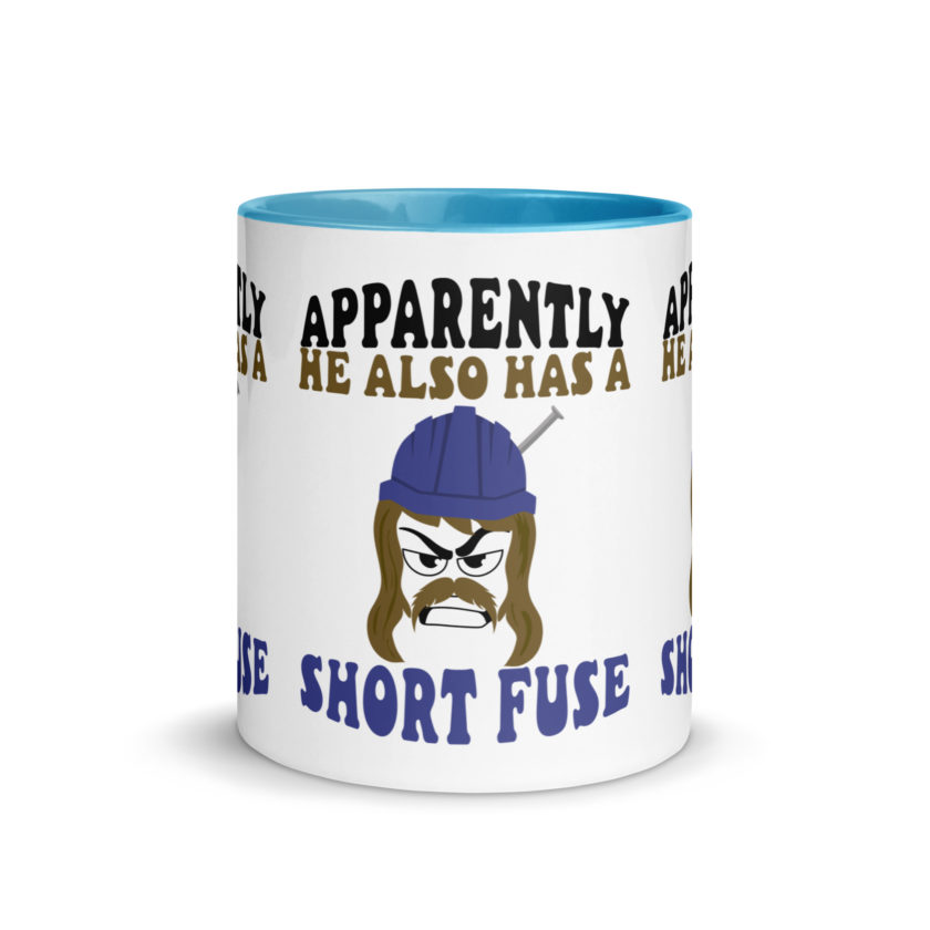 Apparently he also has a short fuse. -Happy, Happy Gilmore Mug with Color Inside - Image 27