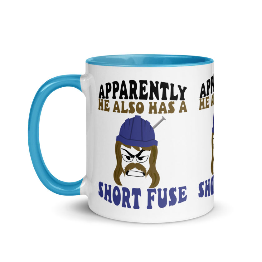 Apparently he also has a short fuse. -Happy, Happy Gilmore Mug with Color Inside - Image 28