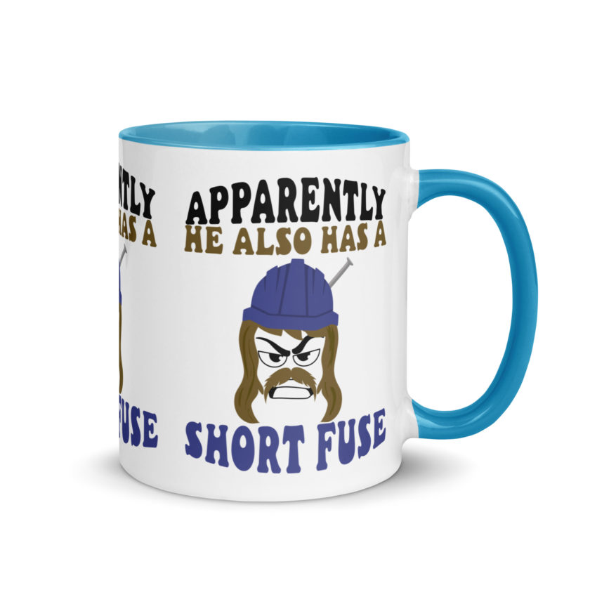 Apparently he also has a short fuse. -Happy, Happy Gilmore Mug with Color Inside - Image 26
