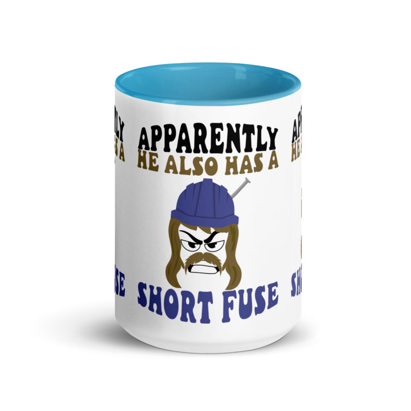 Apparently he also has a short fuse. -Happy, Happy Gilmore Mug with Color Inside - Image 30