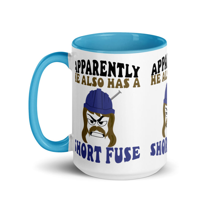 Apparently he also has a short fuse. -Happy, Happy Gilmore Mug with Color Inside - Image 31
