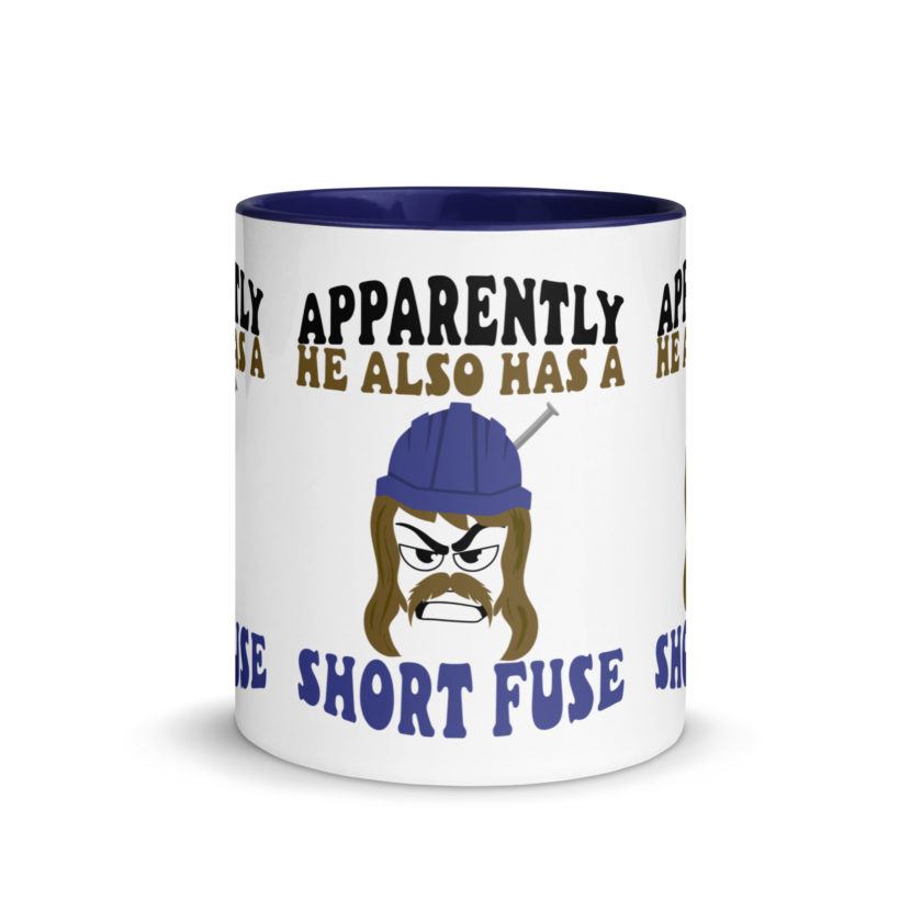 Apparently he also has a short fuse. -Happy, Happy Gilmore Mug with Color Inside - Image 9