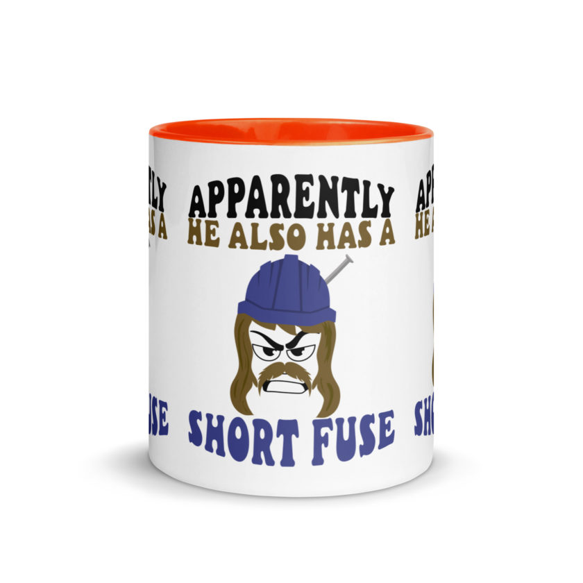 Apparently he also has a short fuse. -Happy, Happy Gilmore Mug with Color Inside - Image 24