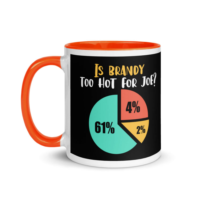 Is brandy too hot for joe - Joe Dirt Film Mug with Color Inside - Image 24