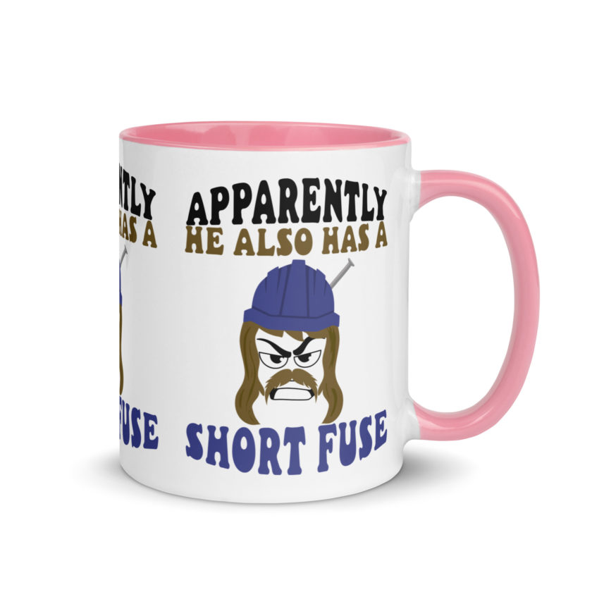 Apparently he also has a short fuse. -Happy, Happy Gilmore Mug with Color Inside - Image 32