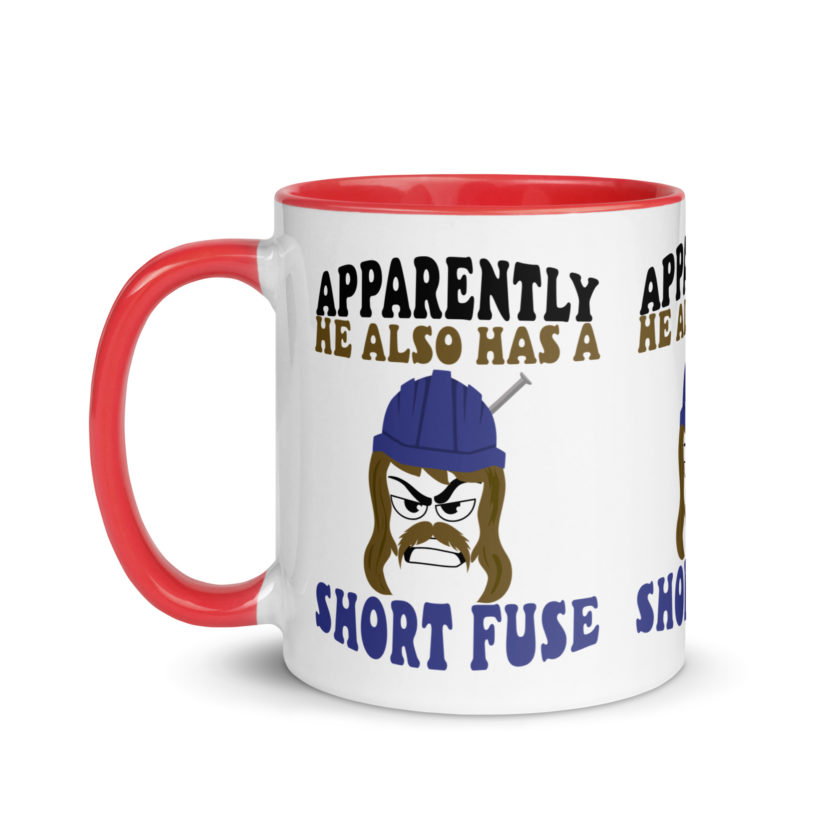 Apparently he also has a short fuse. -Happy, Happy Gilmore Mug with Color Inside - Image 13