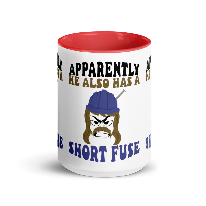 Apparently he also has a short fuse. -Happy, Happy Gilmore Mug with Color Inside - Image 15