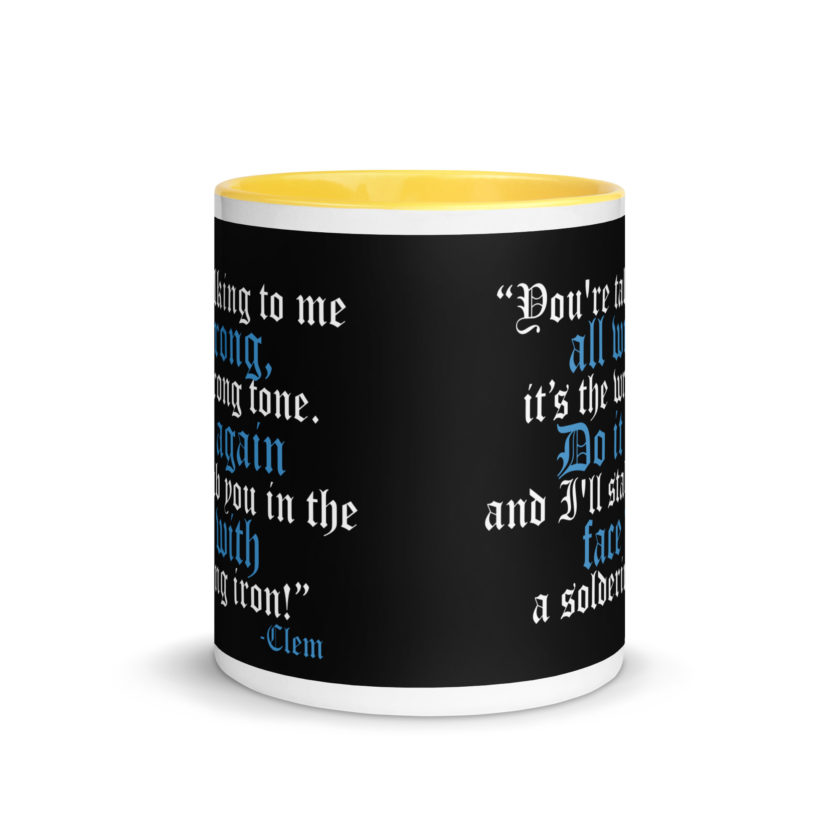 You're talking to me all wrong, its the wrong tone. Do it again and I'll stab you in the face with a soldering iron! -Clem, Joe Dirt Film - Image 41