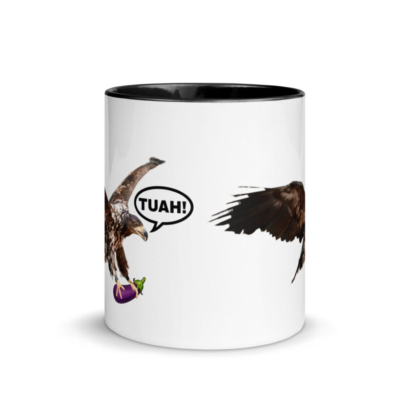 HAWK TUAH! Mug with Color Inside - Image 3