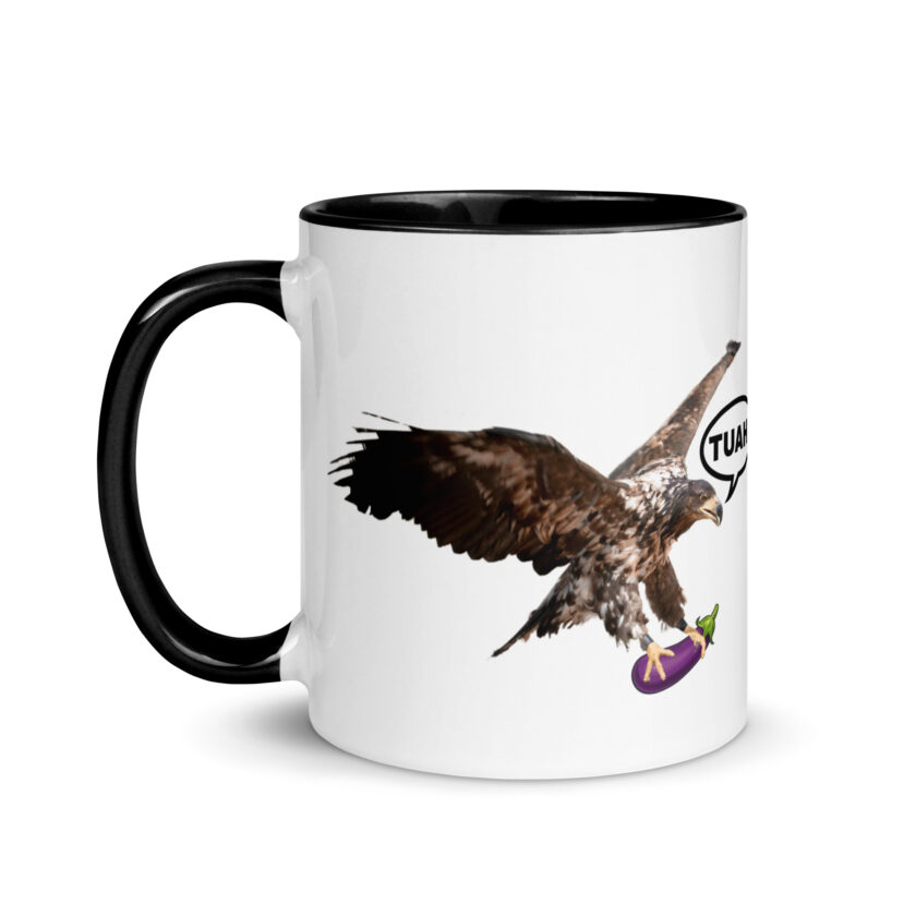 HAWK TUAH! Mug with Color Inside - Image 4