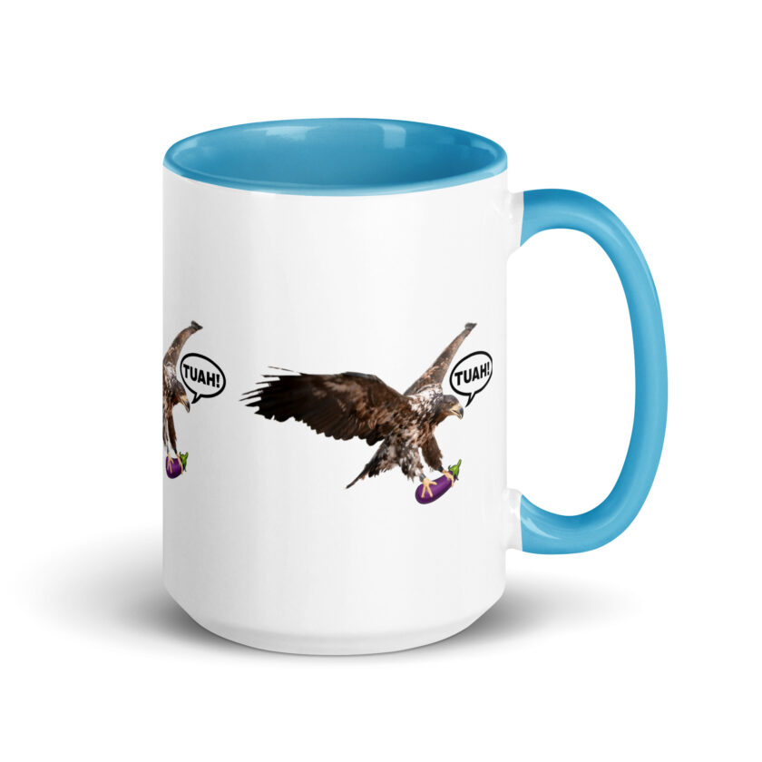 HAWK TUAH! Mug with Color Inside - Image 28