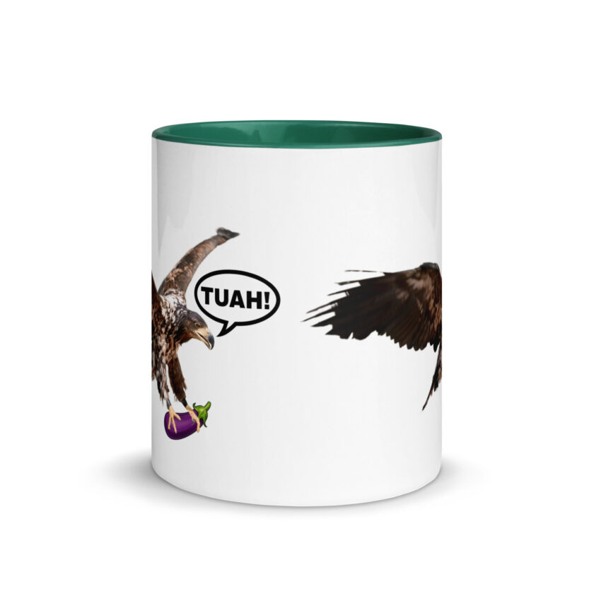 HAWK TUAH! Mug with Color Inside - Image 18