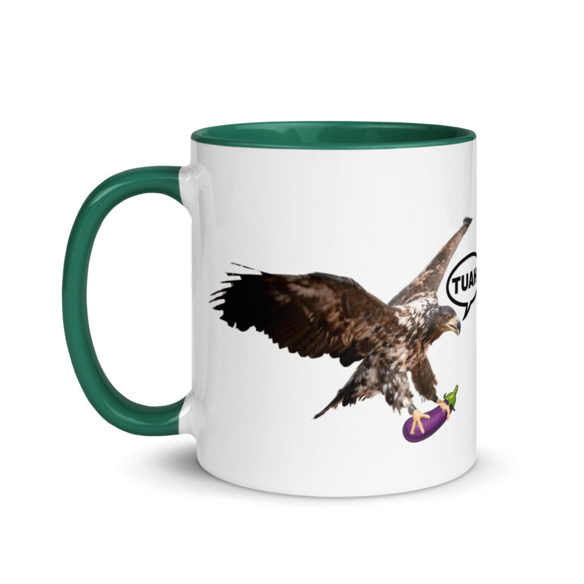 HAWK TUAH! Mug with Color Inside - Image 19