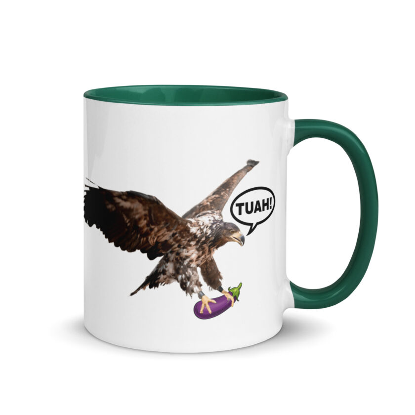 HAWK TUAH! Mug with Color Inside - Image 17