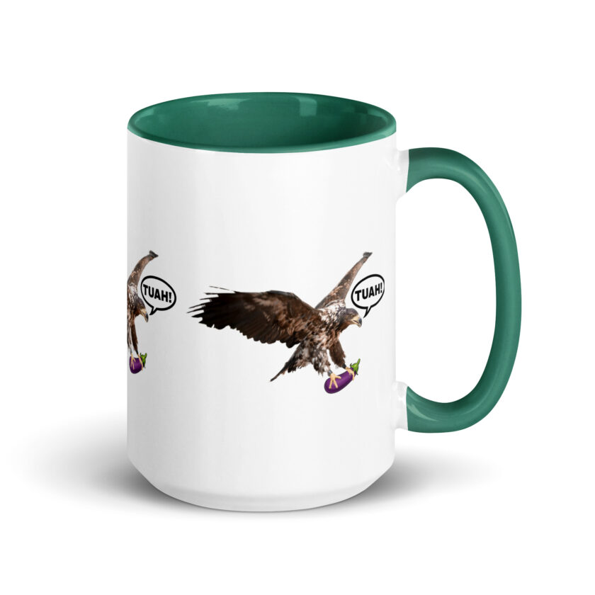 HAWK TUAH! Mug with Color Inside - Image 20
