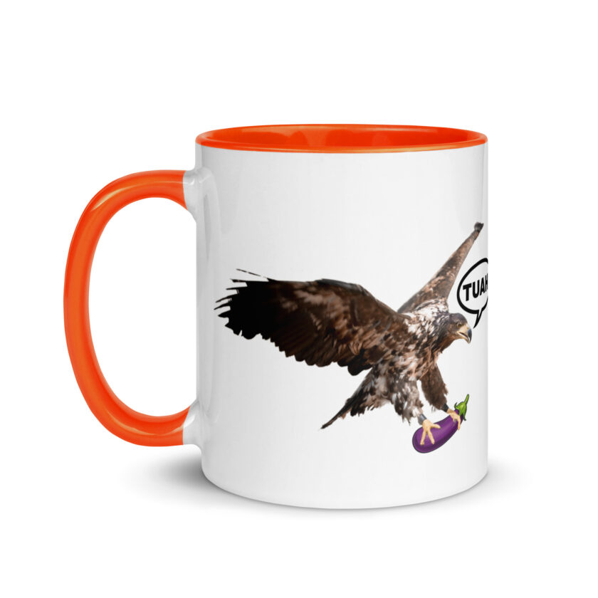 HAWK TUAH! Mug with Color Inside - Image 25