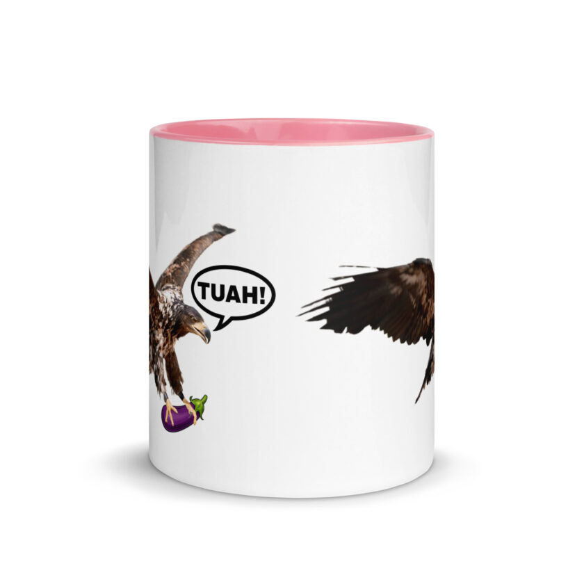 HAWK TUAH! Mug with Color Inside - Image 32