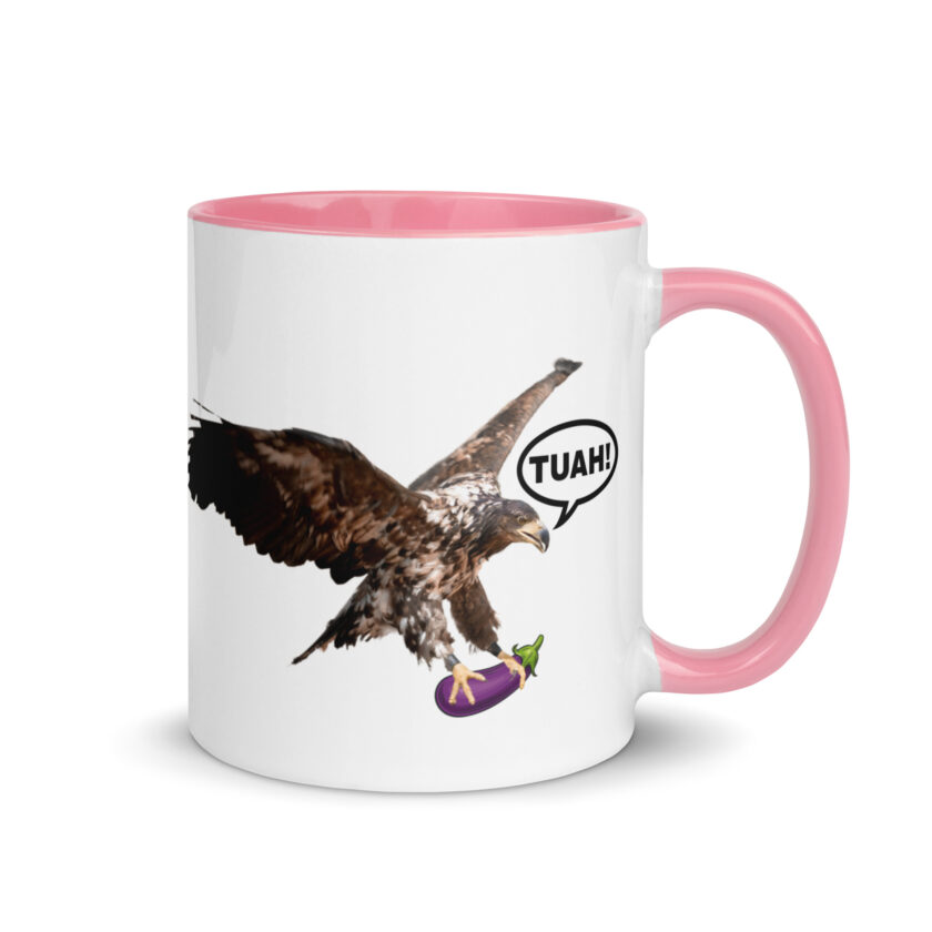 HAWK TUAH! Mug with Color Inside - Image 31
