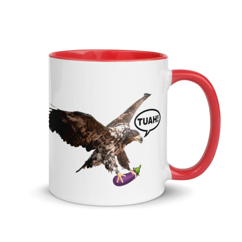 HAWK TUAH! Mug with Color Inside - Image 11