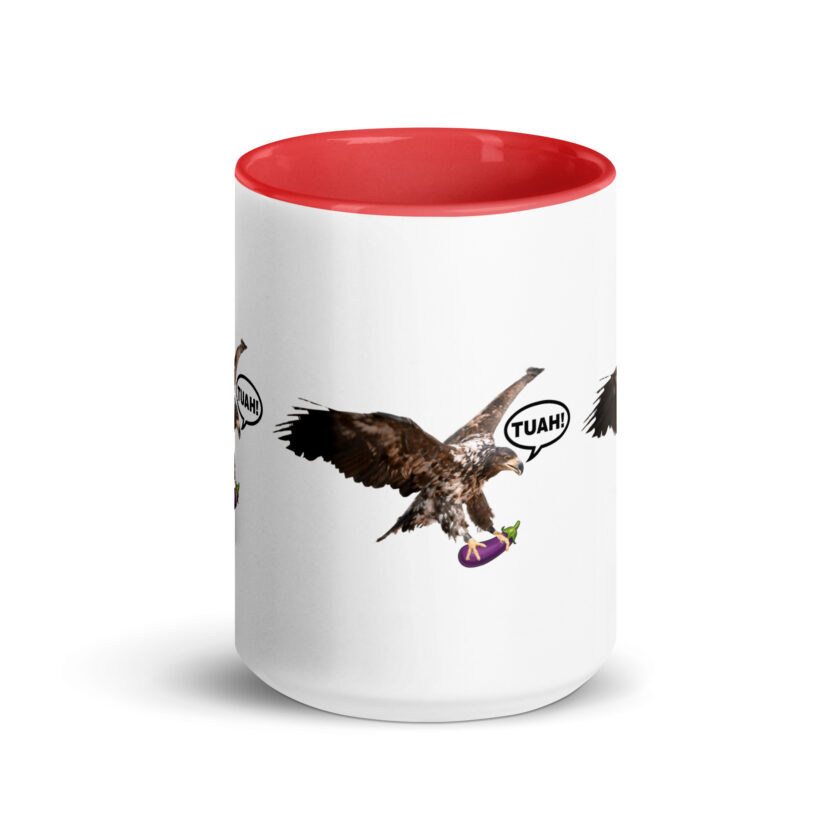 HAWK TUAH! Mug with Color Inside - Image 15